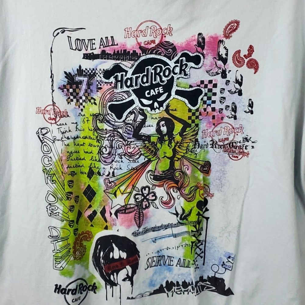 Hard Rock Cafe New York T Shirt XL Graphic Tee Love All Serve All Rock Or Die